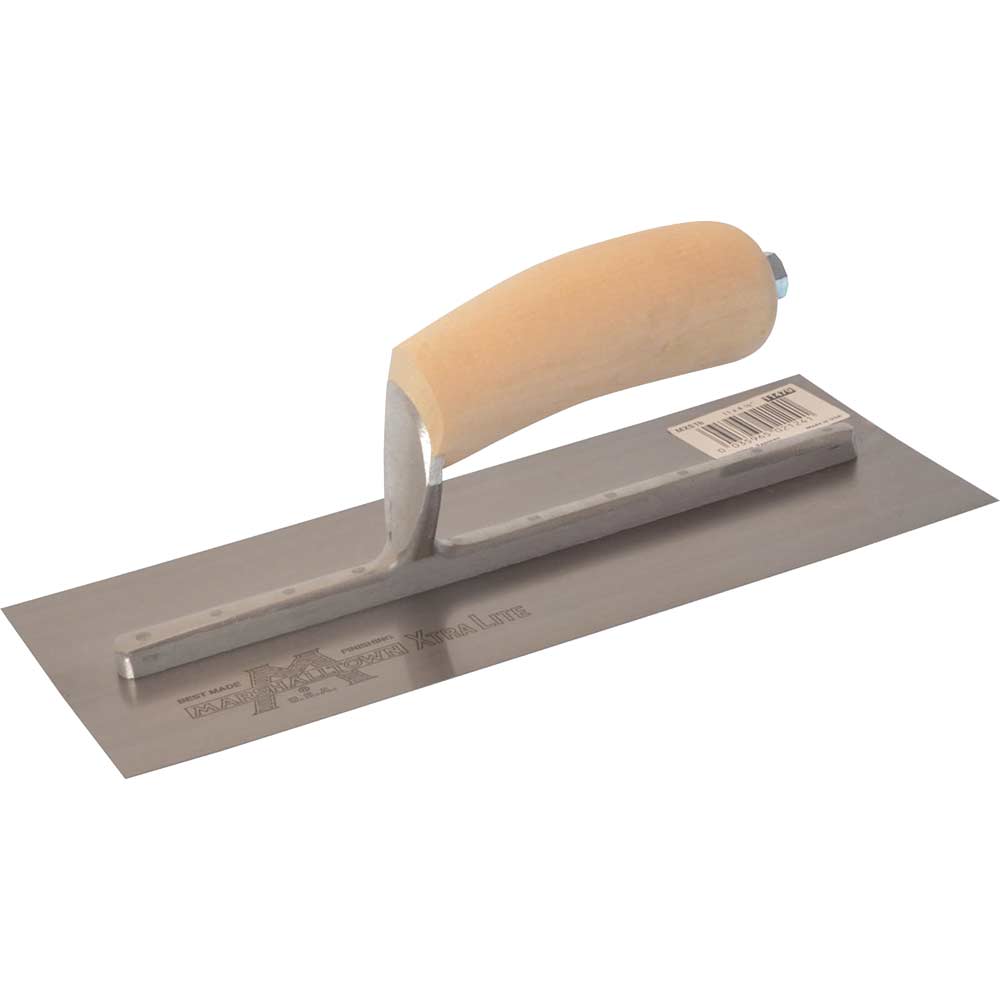 Trowel Finish Concrete. Marshalltown Finishing Trowels