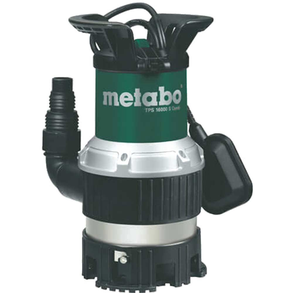 Image of Metabo TPS 16000SCOMBI Submersible Dirty Water Pump with Float Switch 9.5 Metre Lift 16000 Litre Hour Max Flow 970w 240v