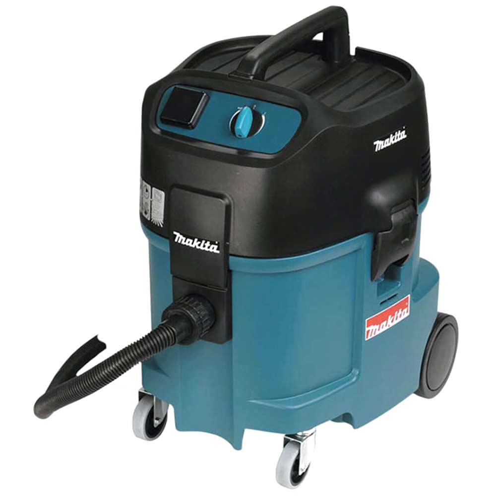 Image of Makita 447L Wet & Dry Dust Extractor with Power Tool Socket 1750w 45 Litre 110v