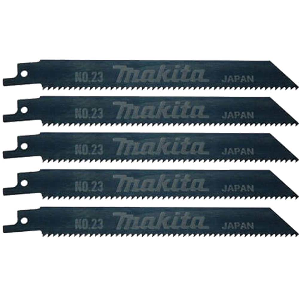 Image of Makita 792148-9 Wood Reciprocating Saw Blades 160mm Pack of 5