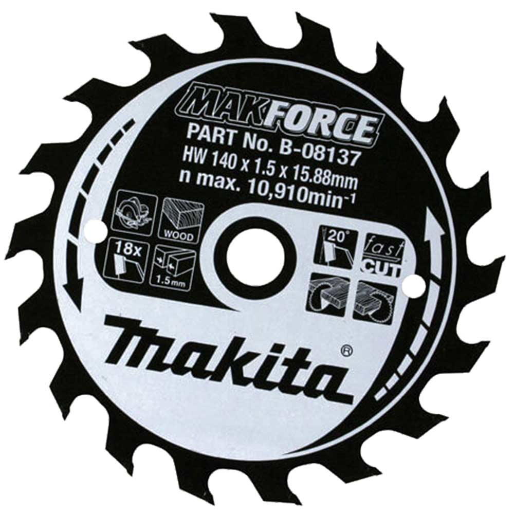 Makita Makforce Circular Saw Blade 230mm x 18 Teeth 30mm Bore