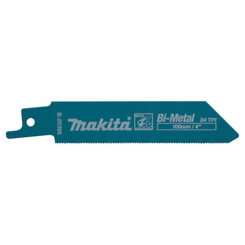 Makita B-20395 Bi-Metal Reciprocating Metal Cutting Blades 100mm Pack of 5
