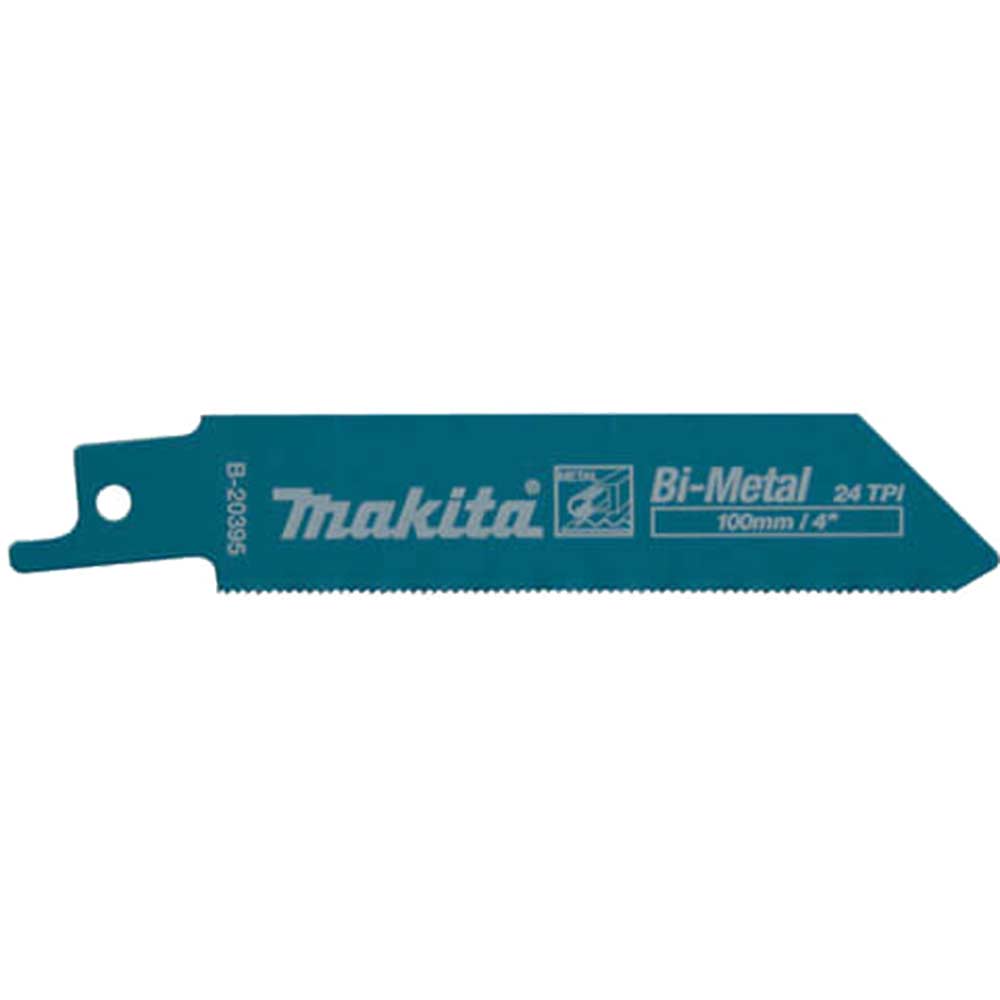 Makita B-20395 Bi-Metal Reciprocating Metal Cutting Blades 100mm Pack of 5