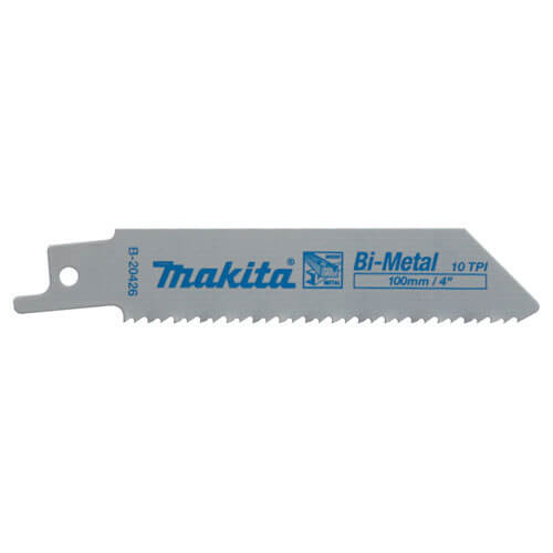 Makita B-20426 Bi-Metal Reciprocating Wood And Metal Cutting Blades 100mm Pack of 5