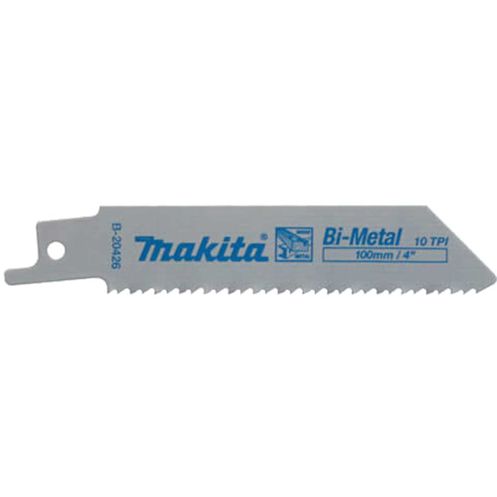 Image of Makita Bi-Metal Reciprocating Wood And Metal Cutting Blades 100mm Pack of 5