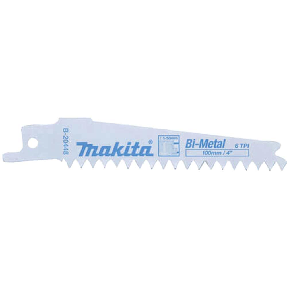 Image of Makita B-20448 Bi-Metal Reciprocating Plasterboard Blades 100mm Pack of 5