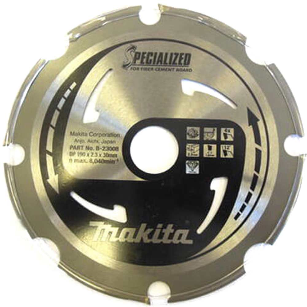 Image of Makita PCD Circular Saw Blade 190mm x 4 Teeth 30mm Bore