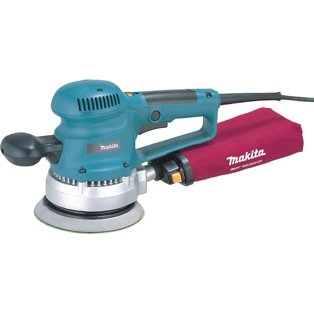 Image of Makita BO6030 Random Orbit Sander with Variable Speed 150mm Disc 240v
