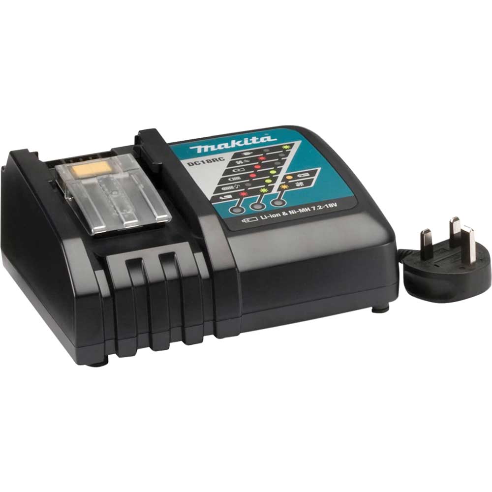 Makita Cordless Battery Charger for 7.2 - 18v Lithium Ion / Ni-MH Batteries