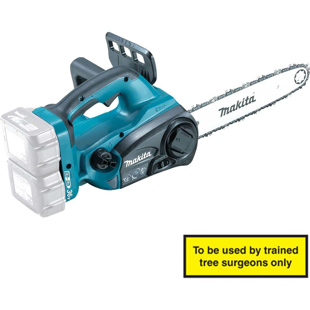 Makita DUC302Z Twin 18v Cordless LXT Chainsaw 300mm Blade without Battery or Charger