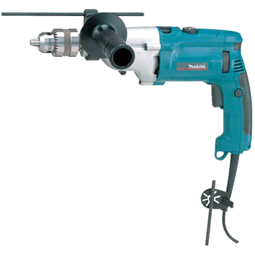 Makita HP2071F Percussion Drill with Variable Speed + 13mm Keyless Chuck + Job Light 1010w 240v