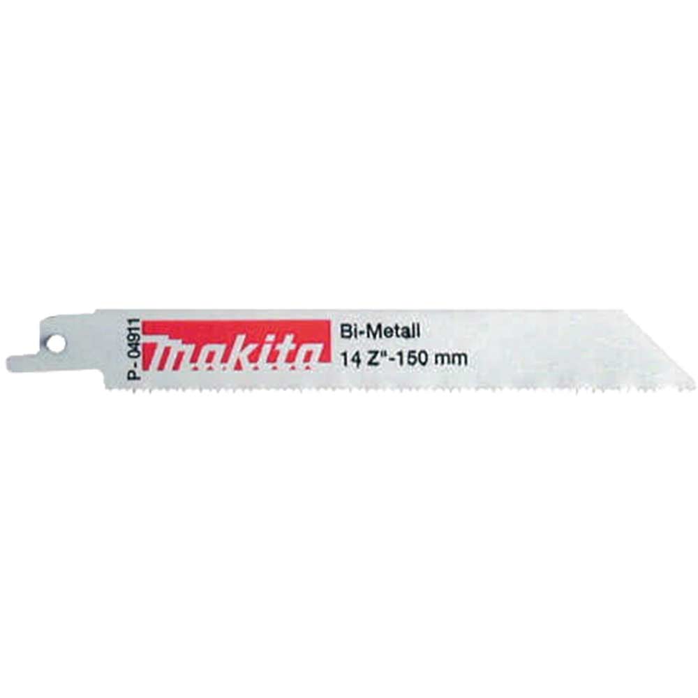 Image of Makita P-04911 Metal Reciprocating Saw Blades 150mm Pack of 5