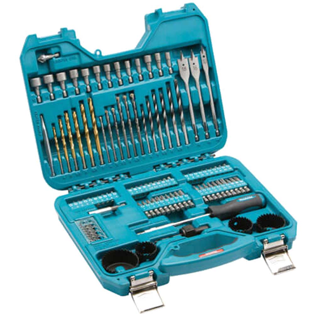 Image of Makita 100 Piece Trade Power Tool Drill Bit & Accessory Set