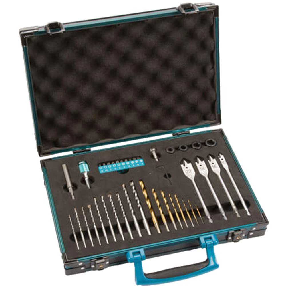 Image of Makita 40 Piece Pro-XL Power Tool Drill Bit & Accessory Set in Aluminium Case