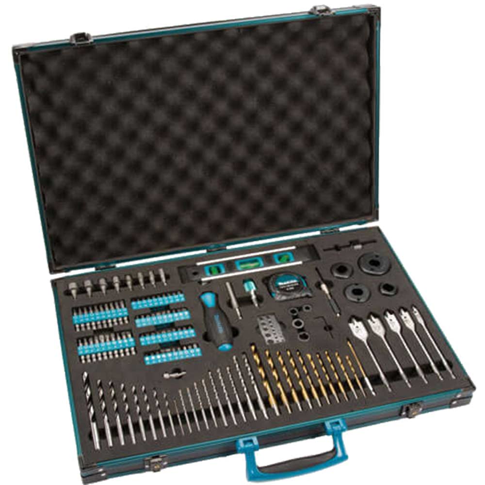 Image of Makita 120 Piece Pro-XL Power Tool Drill Bit & Accessory Set in Aluminium Case