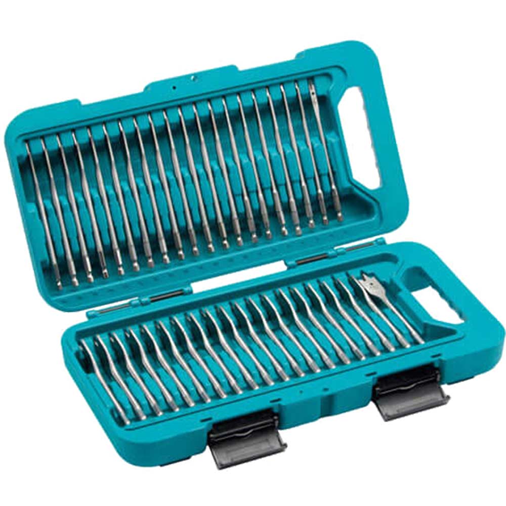 Image of Makita 40 Piece Flat Drill Bit Set 6 - 32mm