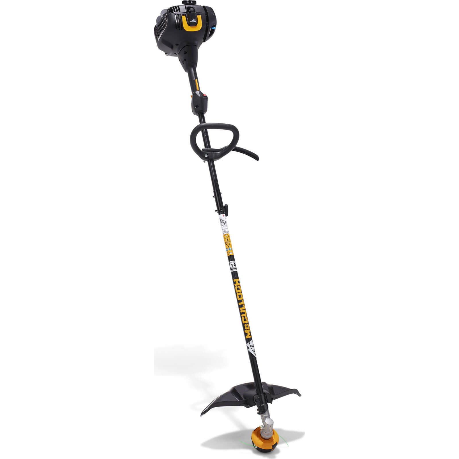 McCulloch B26 PS Petrol Brush Cutter 430mm Cut Width with 26cc 2 Stroke Engine is Attachment Compatible