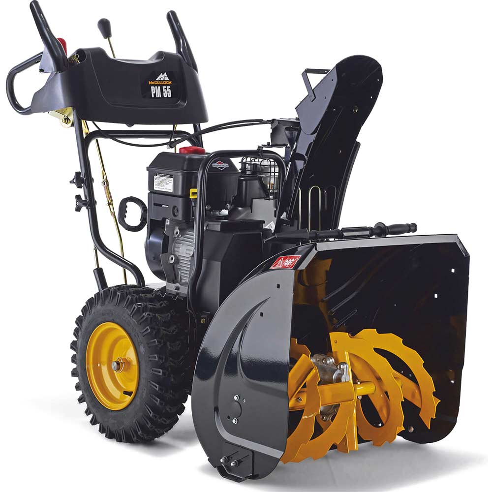 Image of McCulloch PM55 Petrol Snow Blower 610mm Working Width with Briggs & Stratton 600 Series Engine