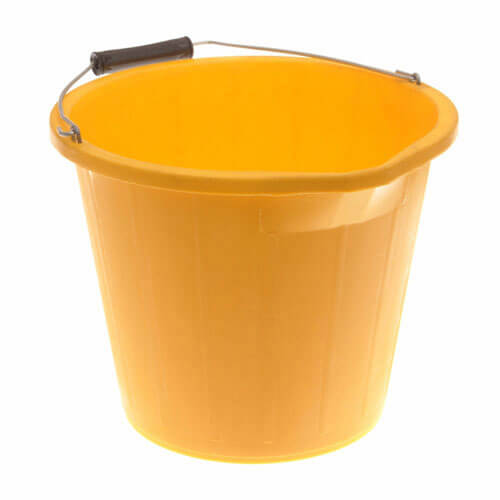 Heavy Duty Builders 3 Gallon Bucket Yellow