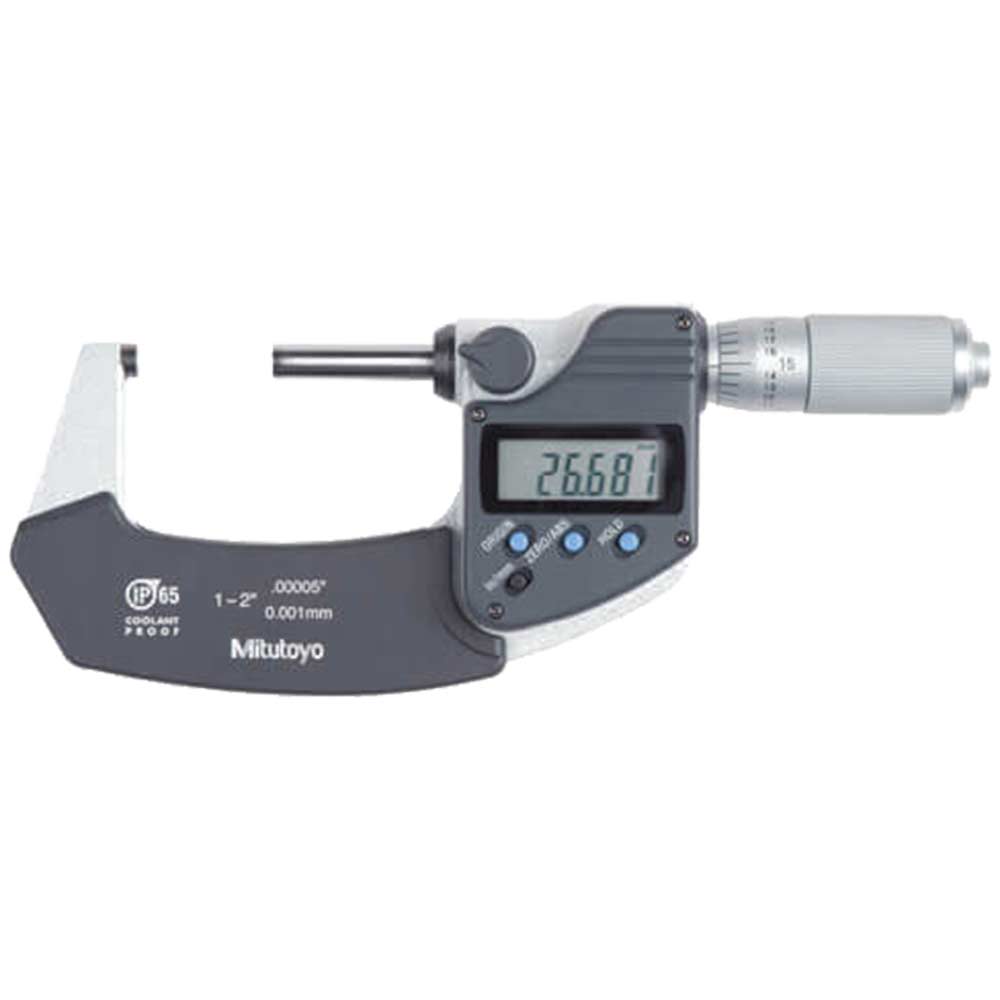 Image of Mitutoyo 293-345 25-50mm Digimatic Spc Micrometer Ip65 Coolant Proof