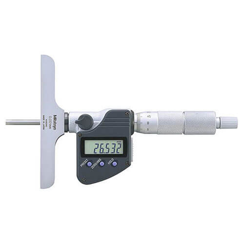 Mitutoyo Series 329 Interchangeable Rod Type Depth Micrometer 0-12" - 0-300mm