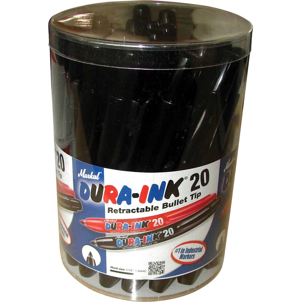 Markal Dura-Ink 55 Medium Taper Marker Pens Tub of 20