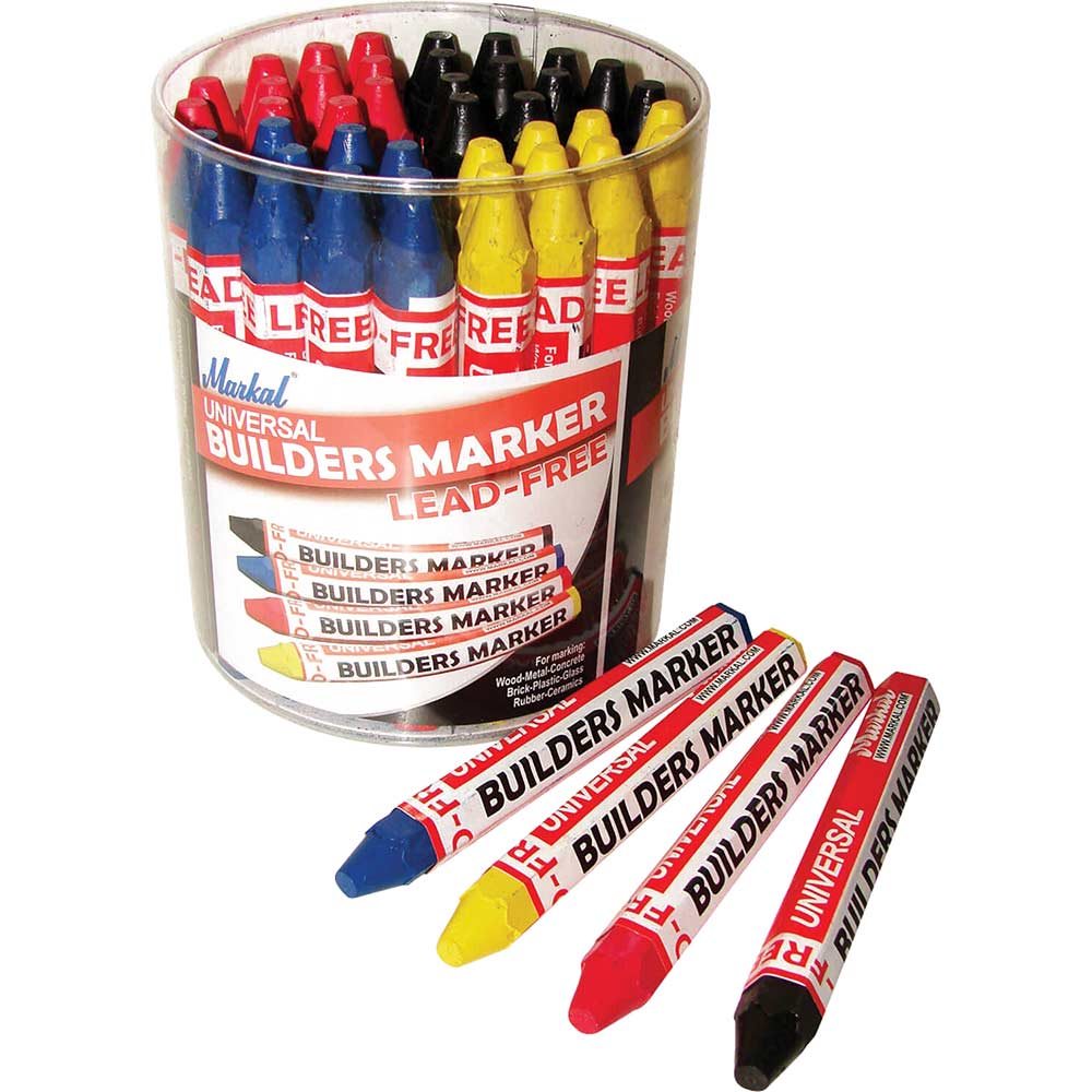 Image of Markal Builders Marker Pens Tub of 48