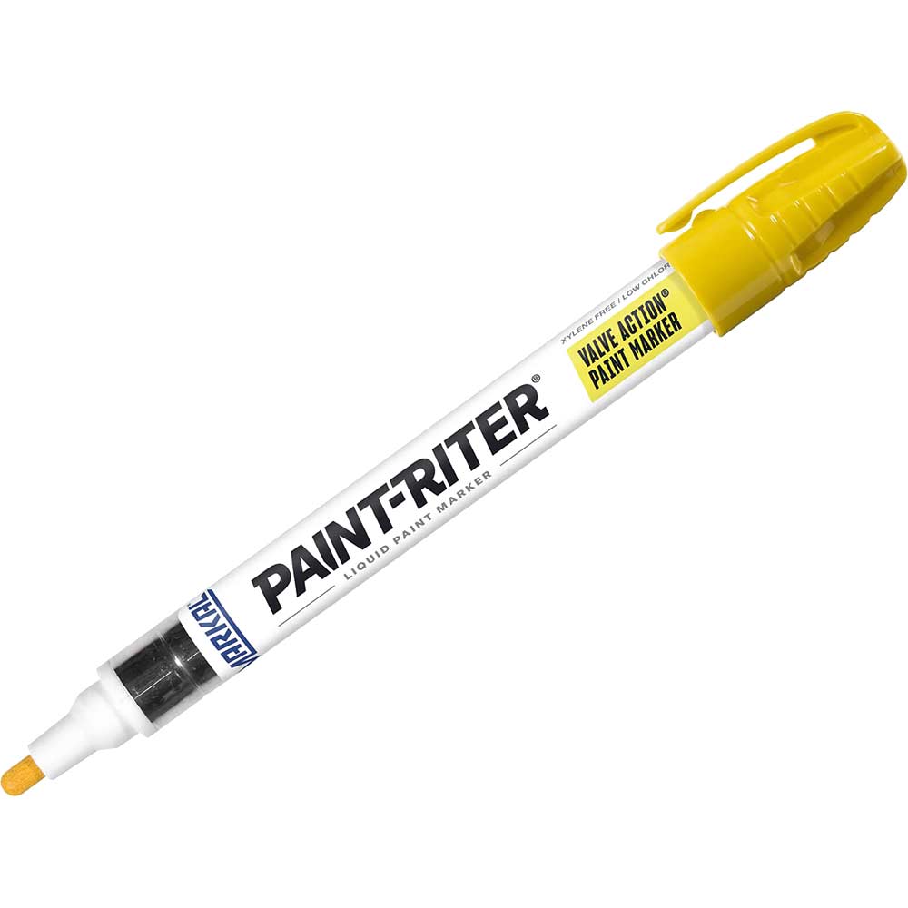 Image of Markal 96801C Valve Action Paint Marker Yellow