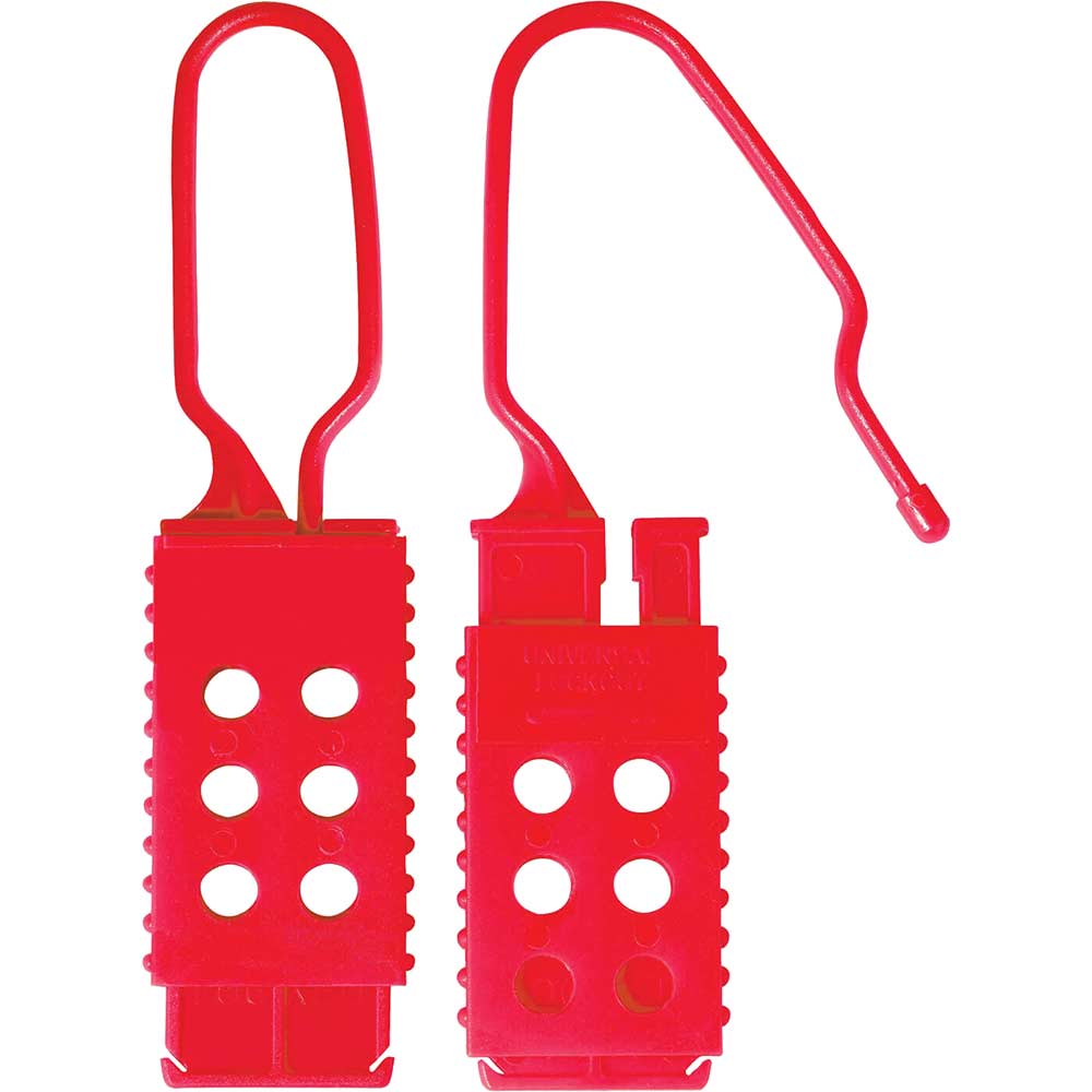 MasterLock Non Conductive Lockout Nylon Hasp Red