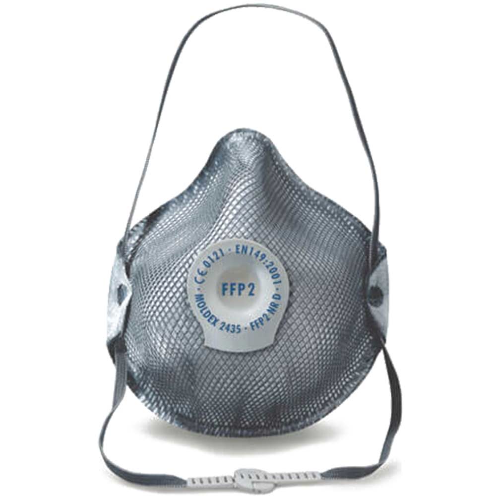 Image of Moldex New Generation Moulded Mask with D Ventex Valve for Ozone and Welding Fumes FFP2 Pack of 10