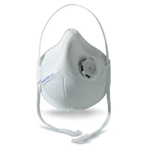 Moldex Pocket Moulded Disposable Dust Mask with D Ventex Valve (Aqueous, Toxic Dust & Fibres) EN149 