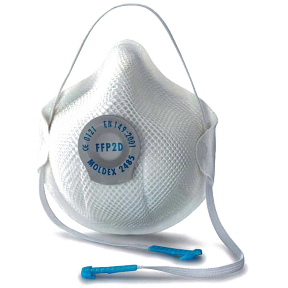 Image of Moldex New Generation Moulded General Purpose Dust Mask with D Ventex Valve (Aqueous, Toxic Dust & Fibres) FFP2 Pack of 20