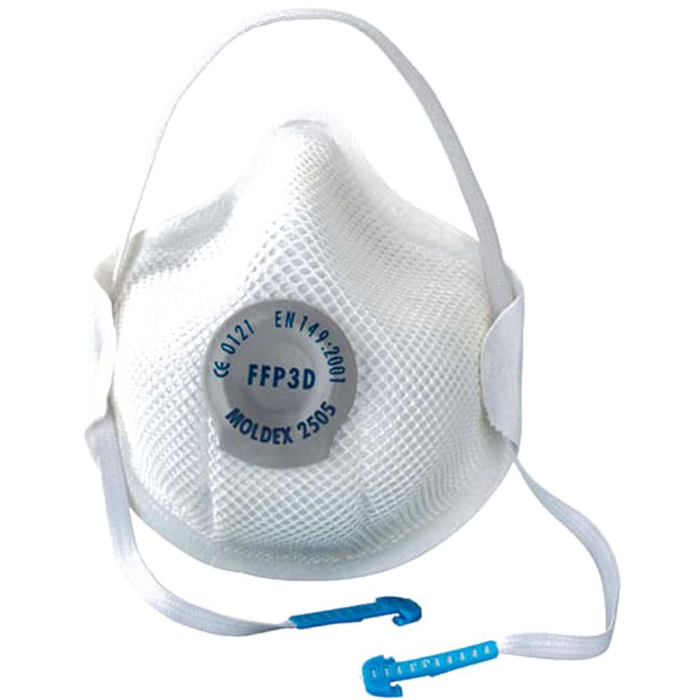 Moldex New Generation Disposable Moulded General Purpose Dust Mask D Ventex Valve FFP3 Pack of 10