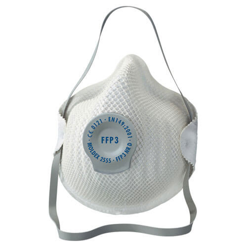 Moldex Classic Disposable Dust Mask (Aqueous, Fine Toxic Dust & Fibres) EN149 FFP3 Pack of 20