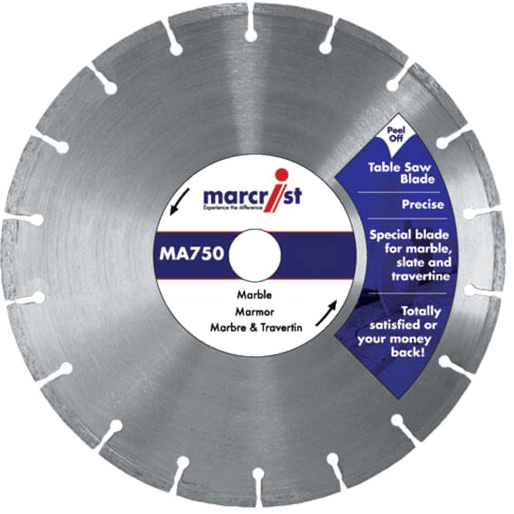 Marcrist MA750 300mm x 25mm Diamond Cutting Disc for Marble & Slate