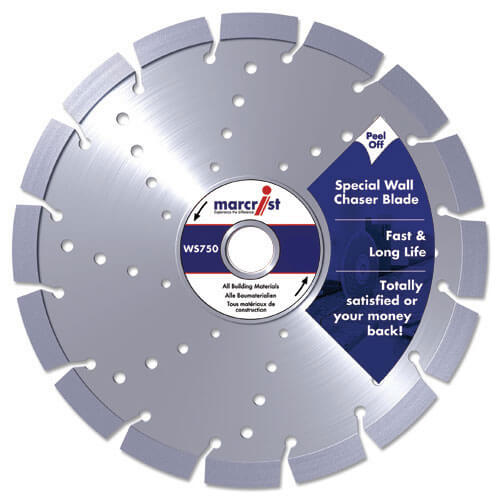 Marcrist WS750 115mm Special Wall Chaser Diamond Cutting Disc for Building Materials & Concrete