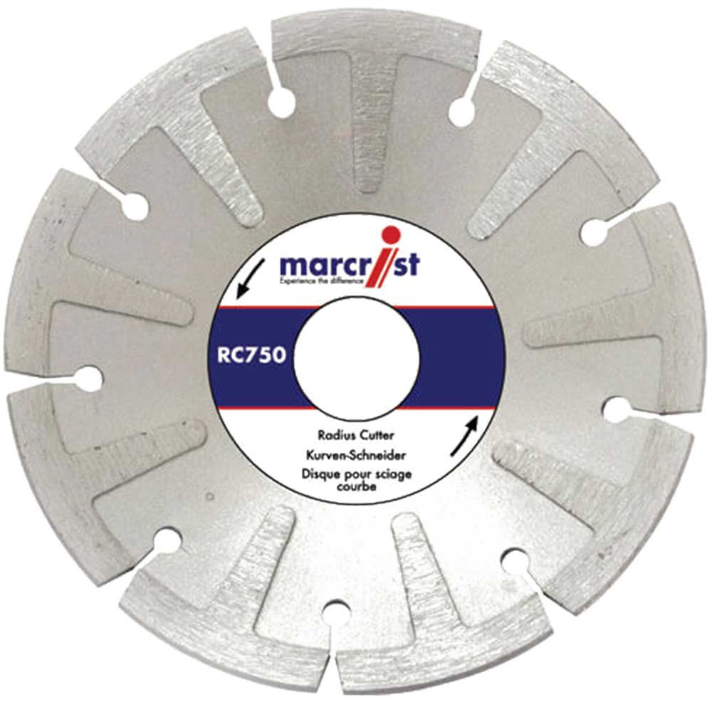 Image of Marcrist RC750 125mm Angle Grinder Diamond Radius Cutting Disc for Concrete & Natural Stone