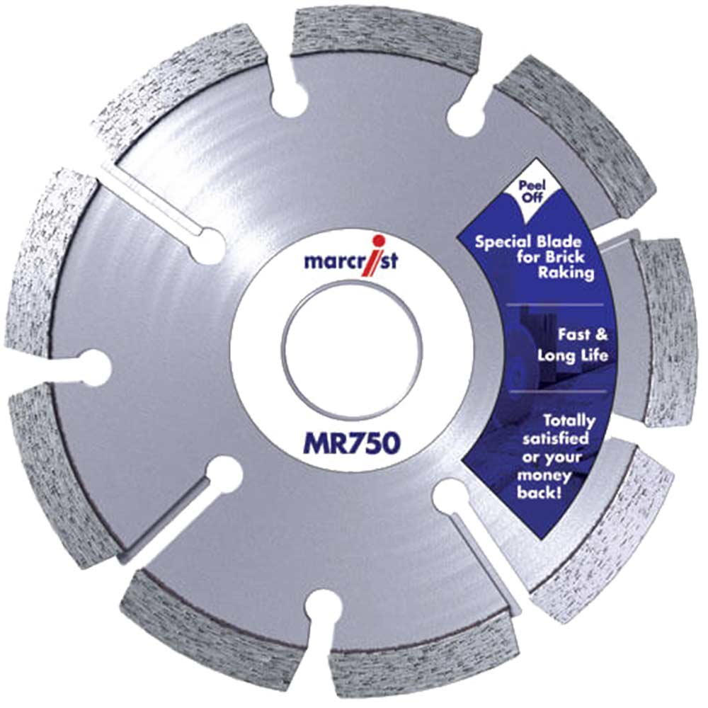 Marcrist MR750 115mm Angle Grinder Diamond Mortar Raking Disc 6mm