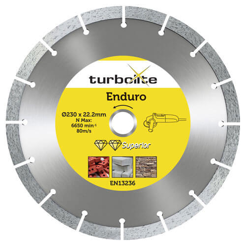Marcrist Turbolite Enduro Superior 230 x 22.2mm Diamond Cutting Blade