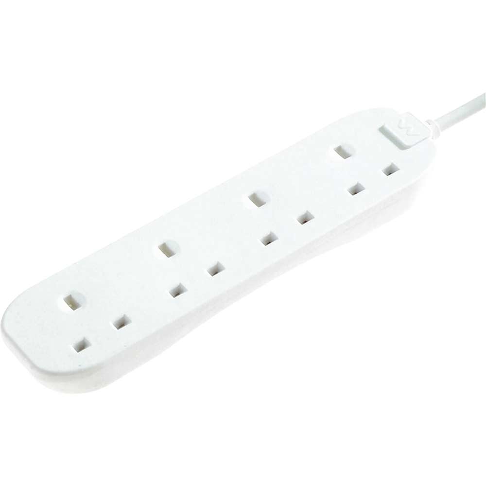 Masterplug 4 Socket Extension Lead 2 Metre 13amp 240v