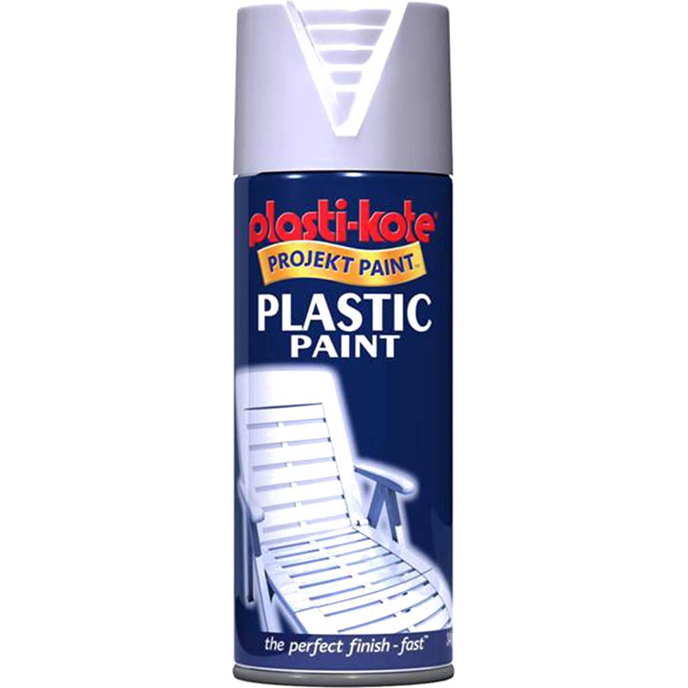 Image of Plastikote 10607 Plastic Paint White Gloss 400ml