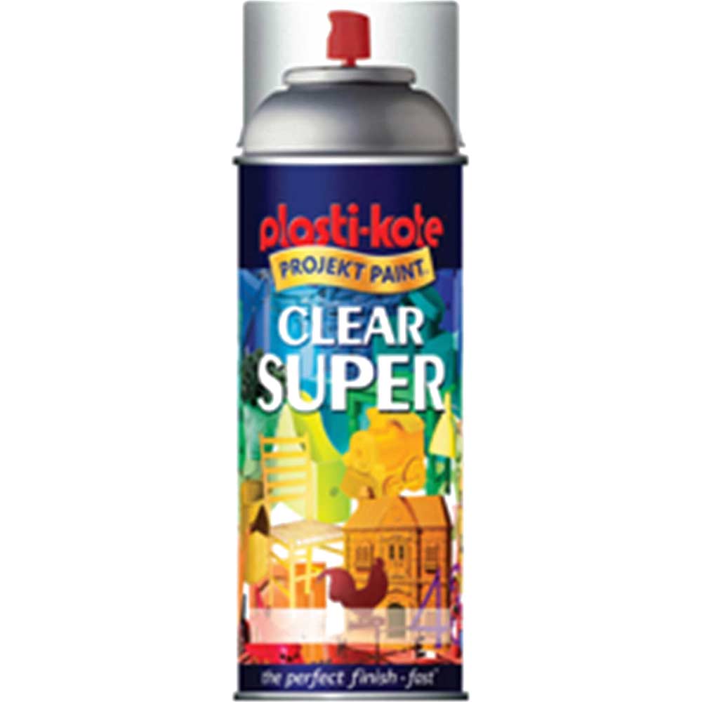 Plastikote 1138 Super Enamel Paint Clear Aerosol 400ml