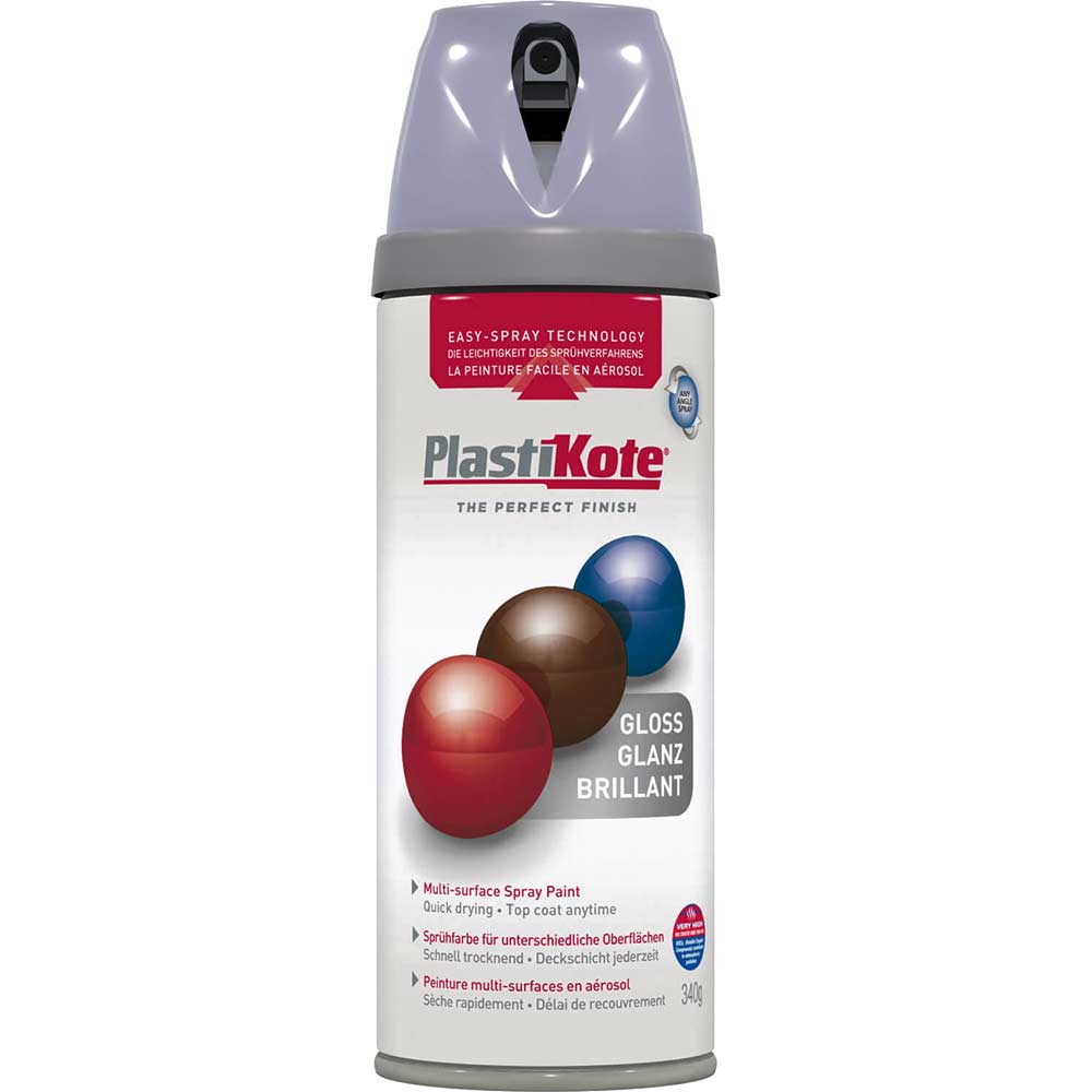 Plastikote Premium Aerosol Spray Paint Gloss Aluminium 400ml