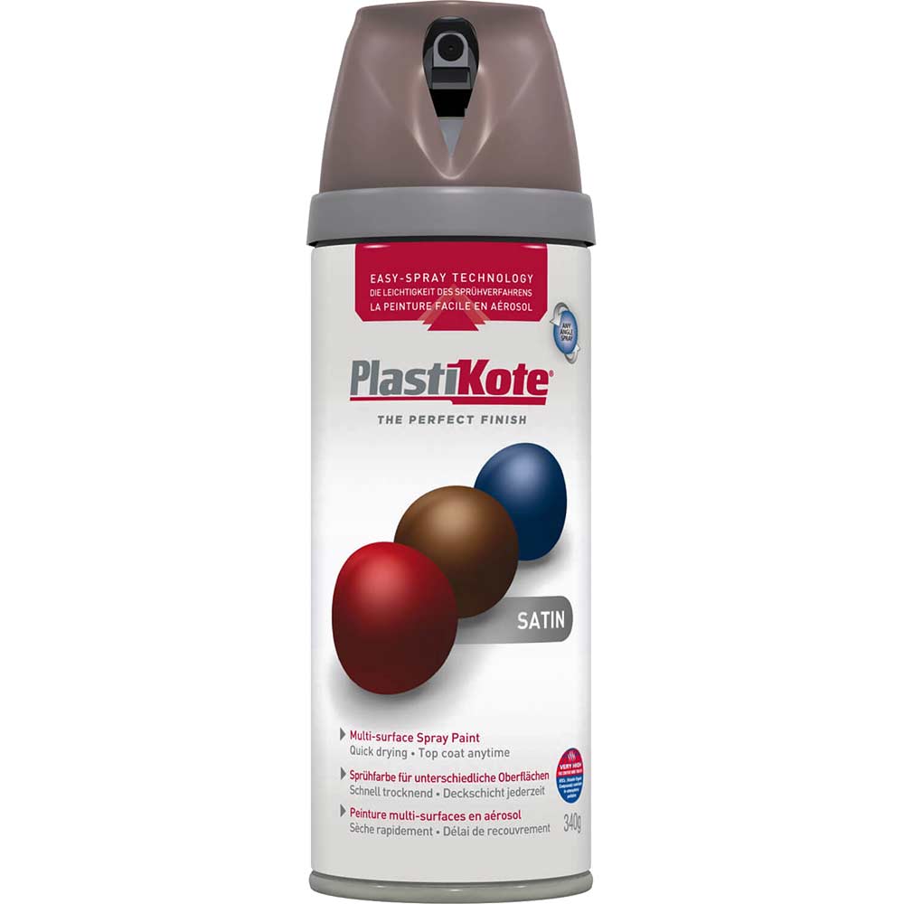 Plastikote Premium Aerosol Spray Paint Satin Cappuccino 400ml