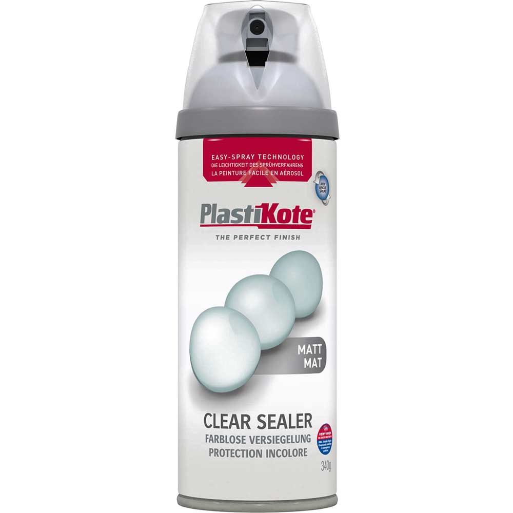 Plastikote Premium Aerosol Spray Paint Matt Clear Acrylic 400ml