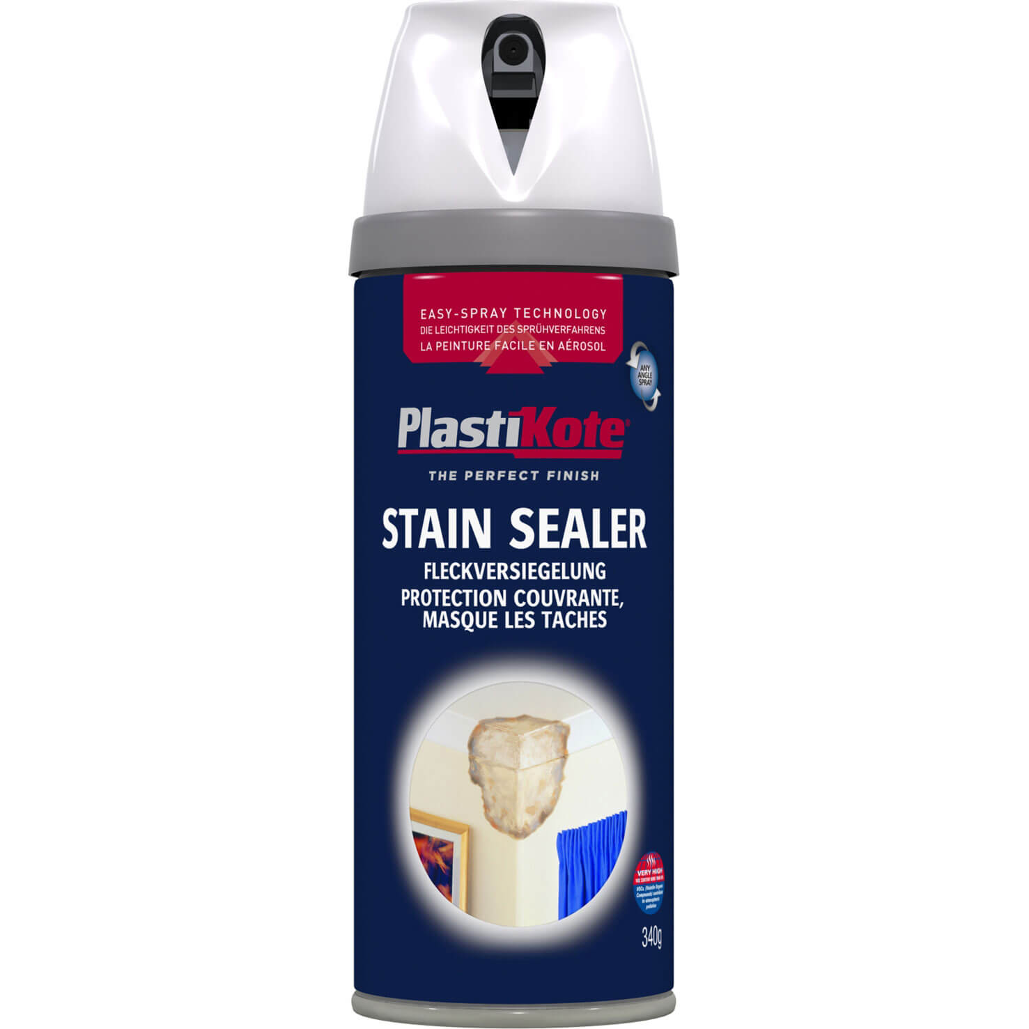Plastikote 26010 Aerosol Stain Sealer Twist Spray Paint 400ml