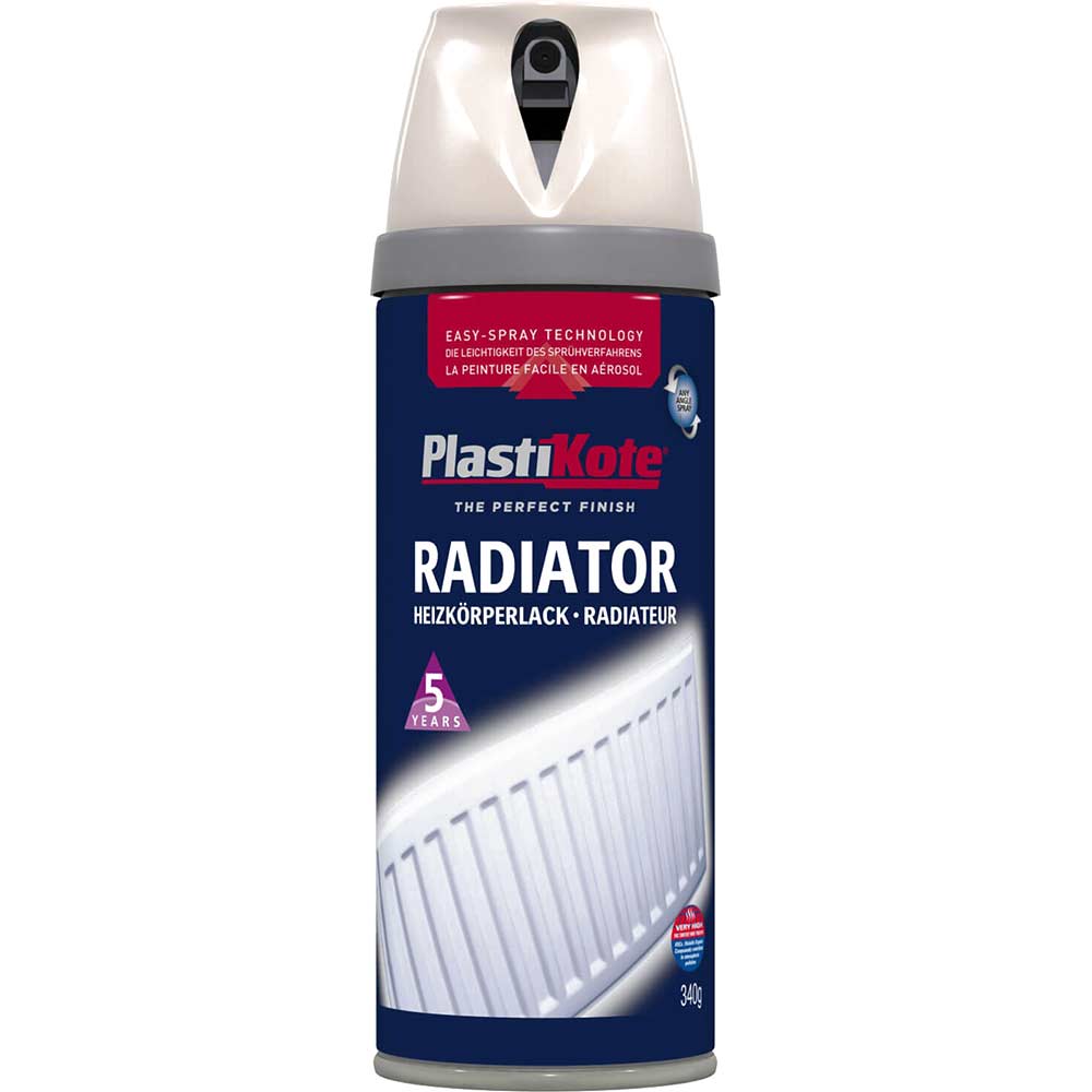 Plastikote 26101 Aerosol Radiator Spray Paint Magnolia 400ml