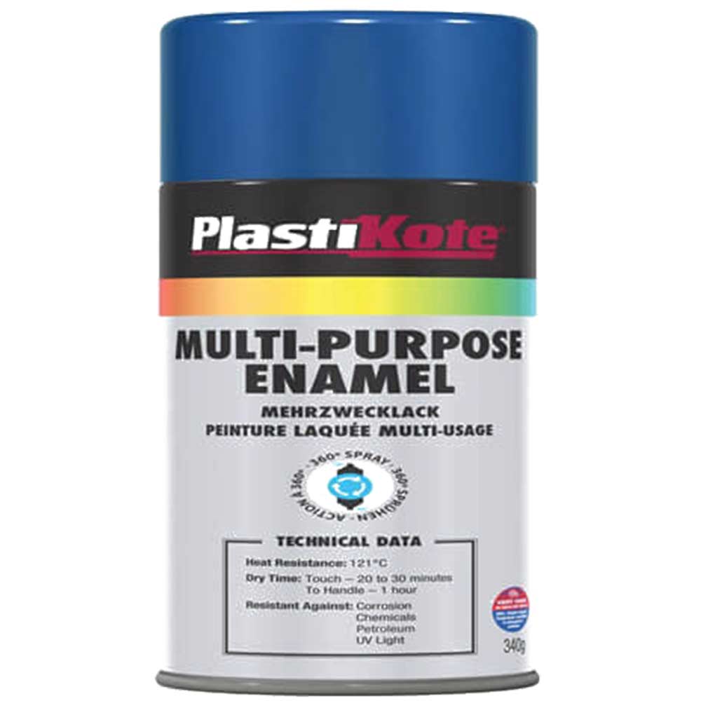 Plastikote Multi Purpose Aerosol Enamel Spray Paint Gloss Blue 400ml