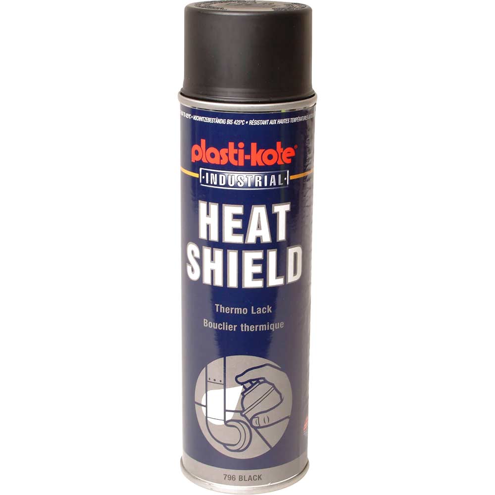 Plastikote Industrial Heat Shield Aerosol Spray Black 500ml