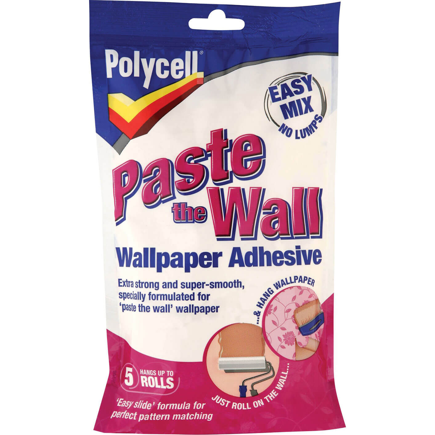 Polycell Paste The Wall Powder Wallpaper Adhesive 5 Roll